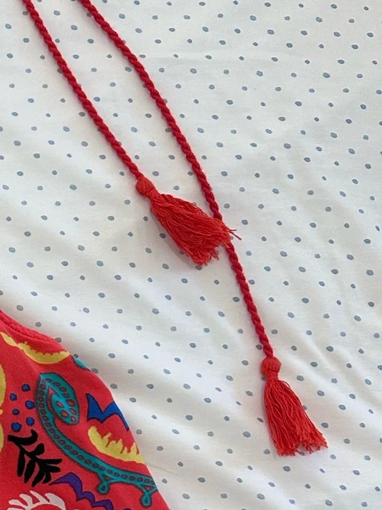 Flying Tomato Boho Halter Top Paisley Print Open Back Tie - Picture 7 of 7